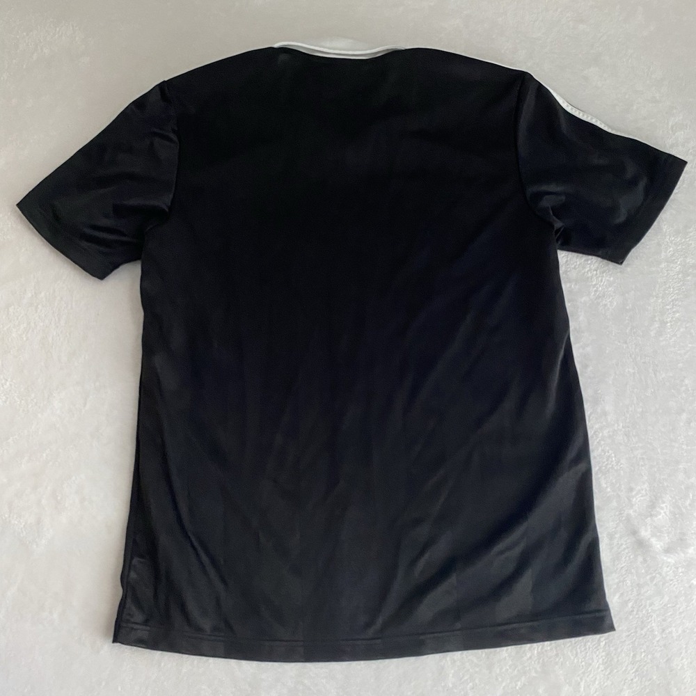 ADIDAS Archive Collar Engineered Jersey Men's Medium Black & White Regular Fit - Picture 8 of 8